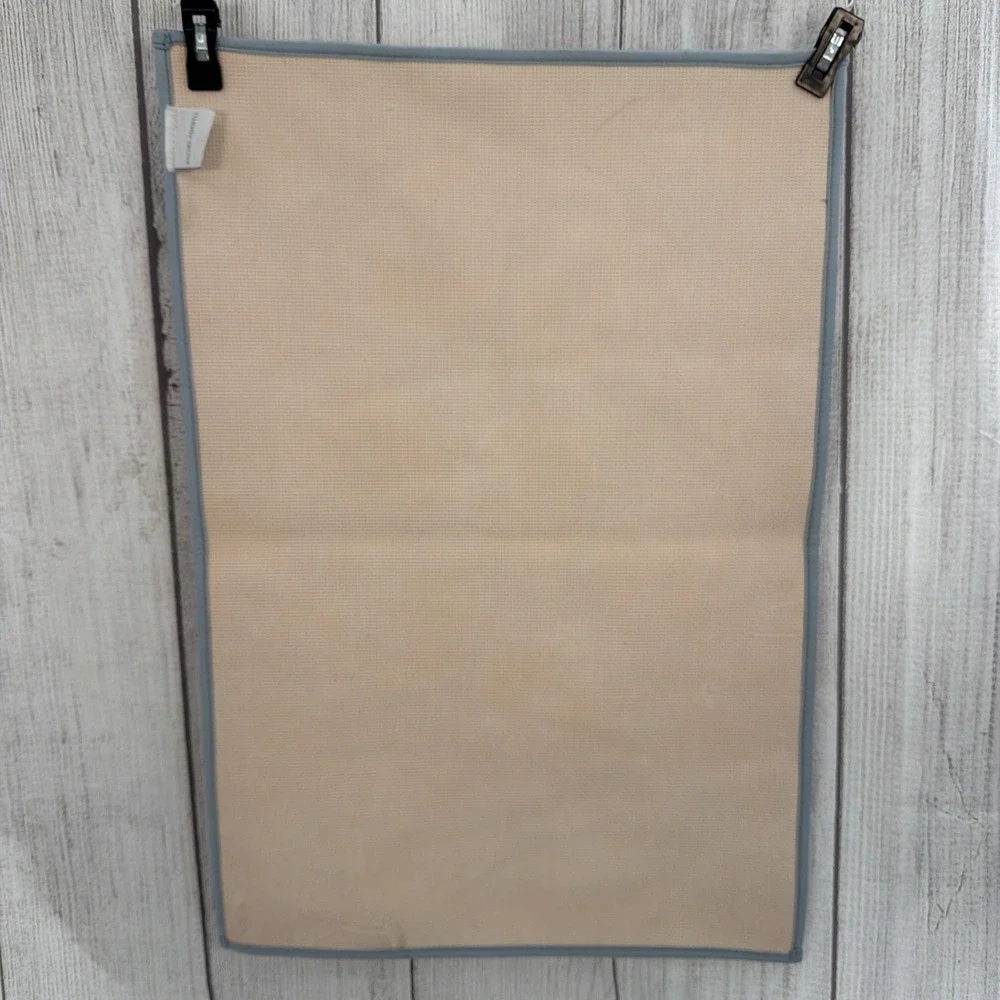 Rachel Ashwell Bathroom Mat 21x31 Blue Red Tomatoes Cottage Shabby Chic Rug